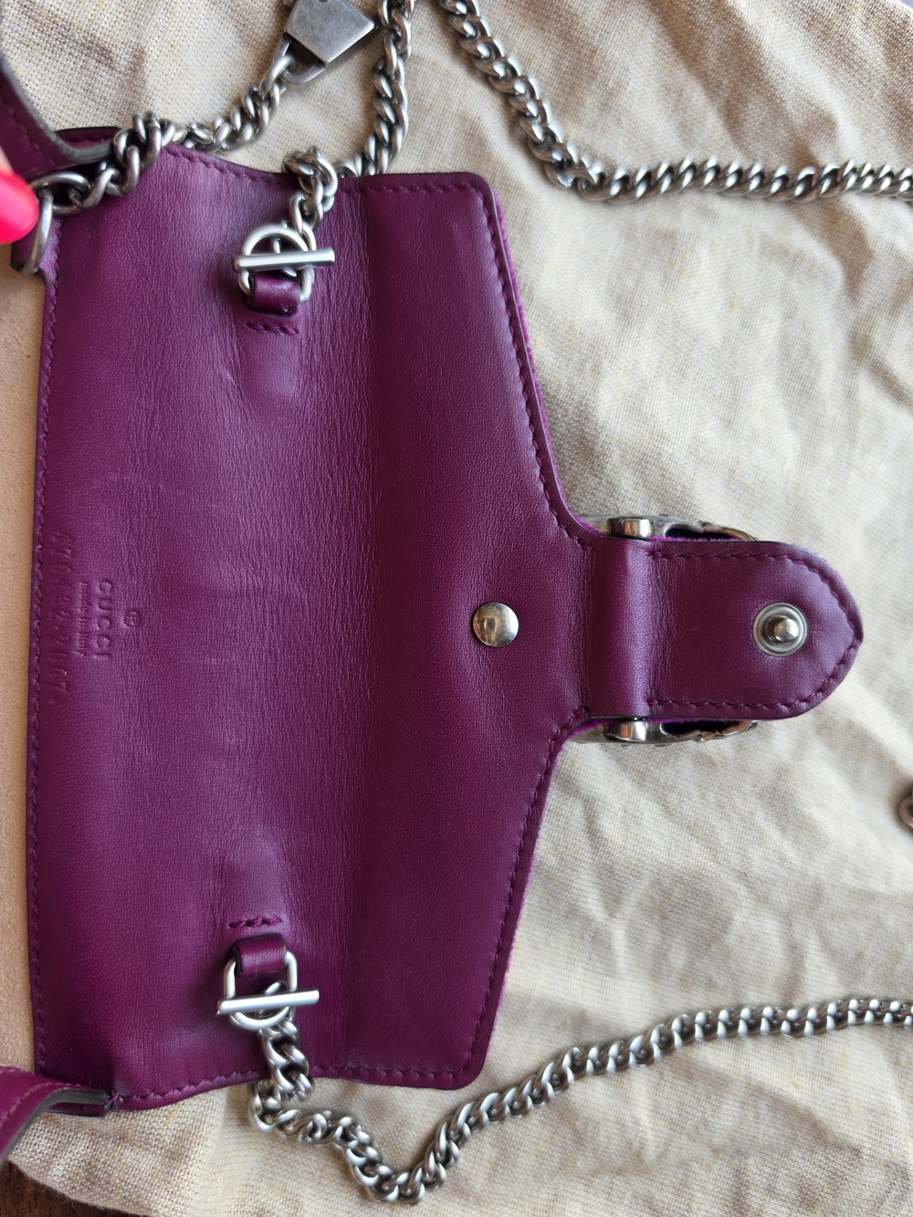 Gucci Dionysus Velvet Super Mini Chain Bag - Picture 4 of 16